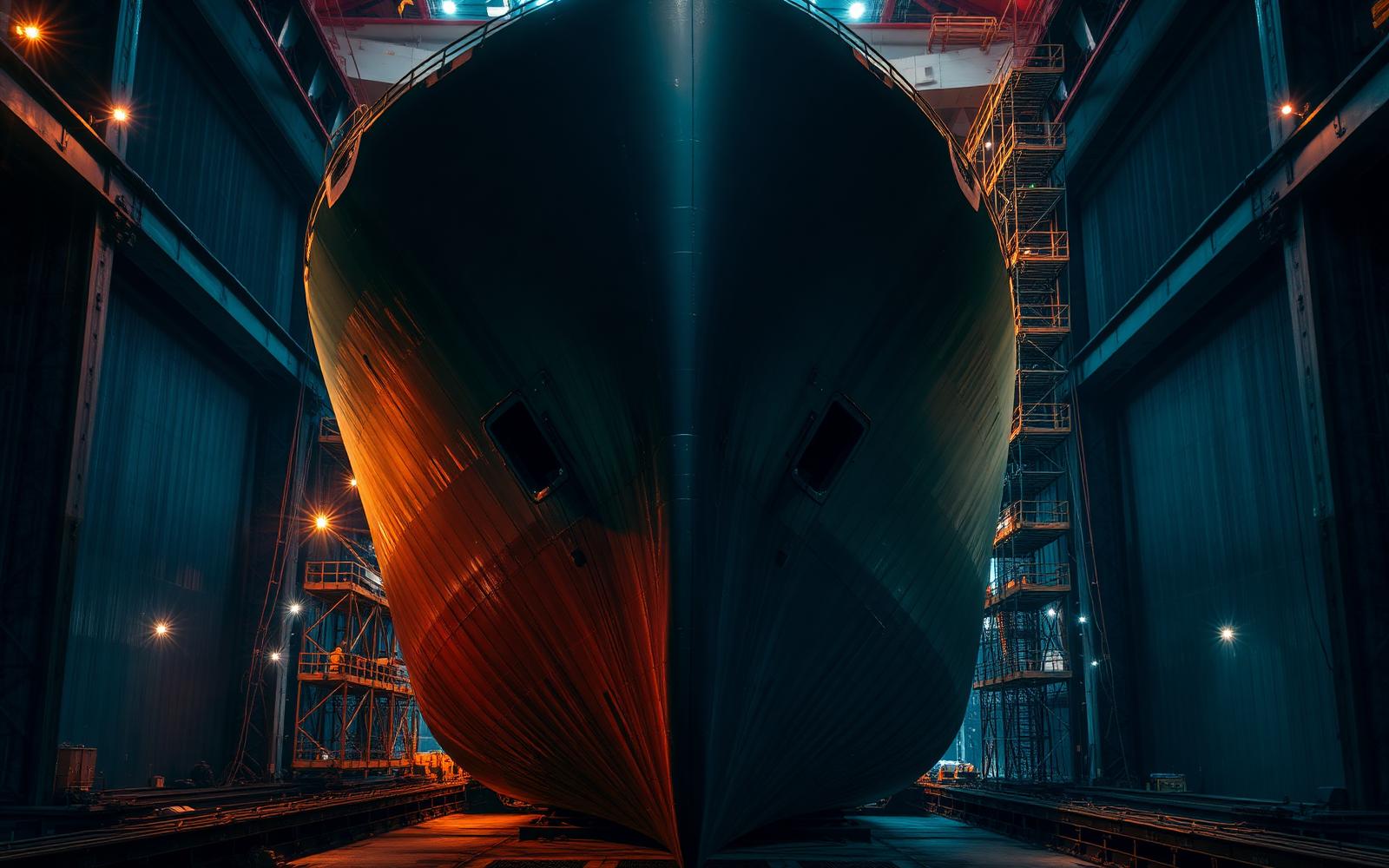 Șantier naval la ora albastră